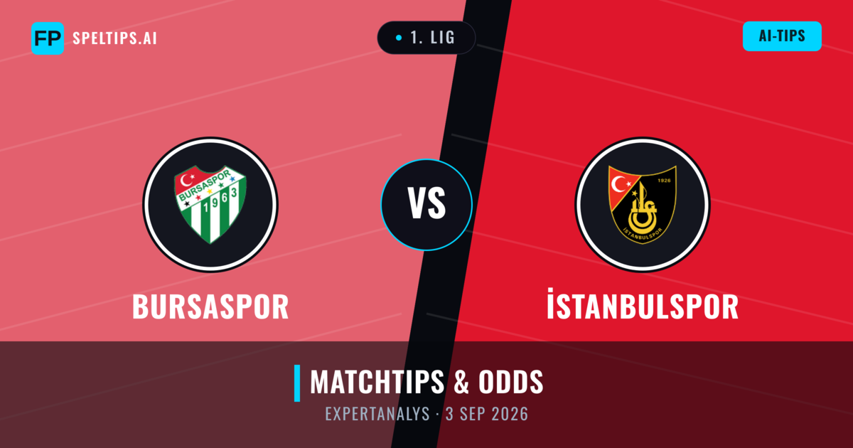 Bursaspor vs İstanbulspor — matchtips och förhandstitt