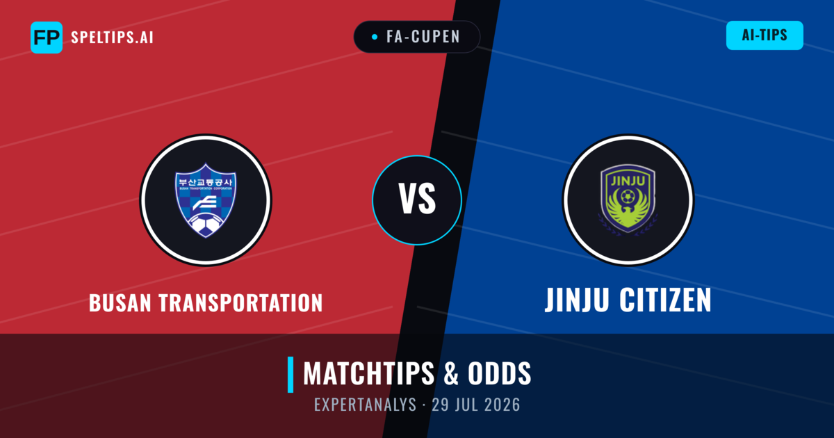 Busan Transportation vs Jinju Citizen — matchtips och förhandstitt