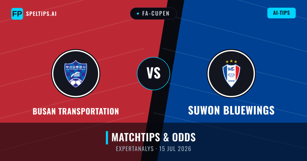 Busan Transportation vs Suwon Bluewings — matchtips och förhandstitt