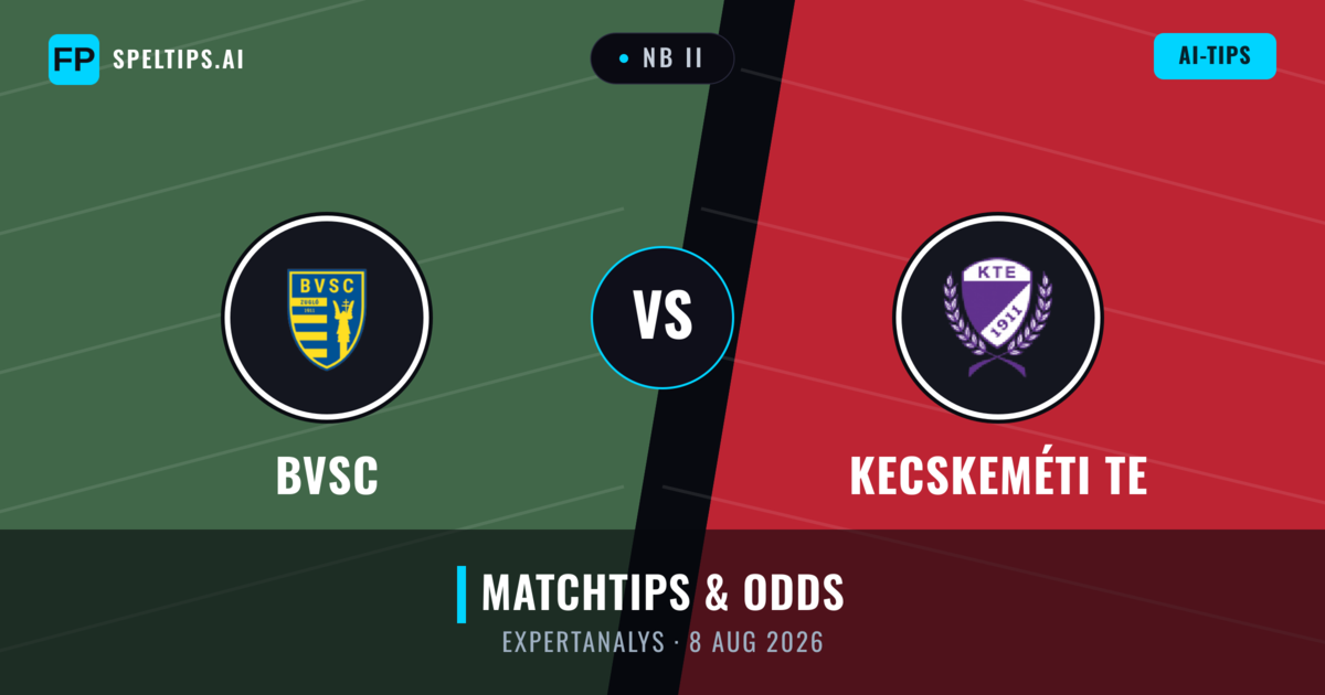 BVSC vs Kecskeméti TE — matchtips och förhandstitt