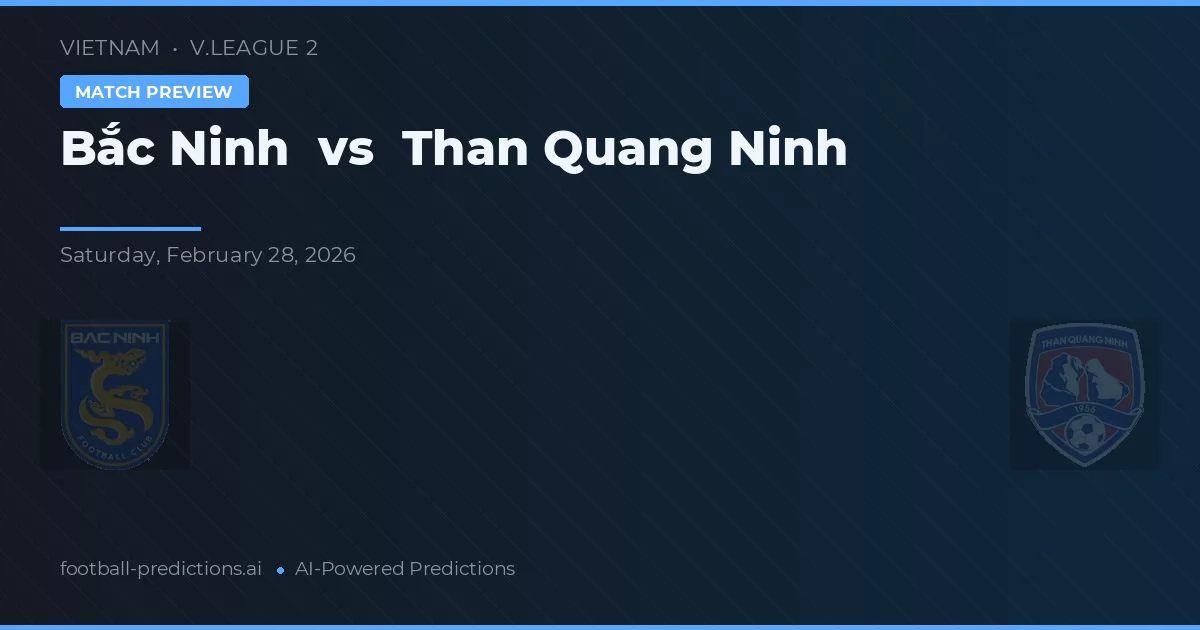 Bắc Ninh vs Than Quảng Ninh — matchtips och förhandstitt