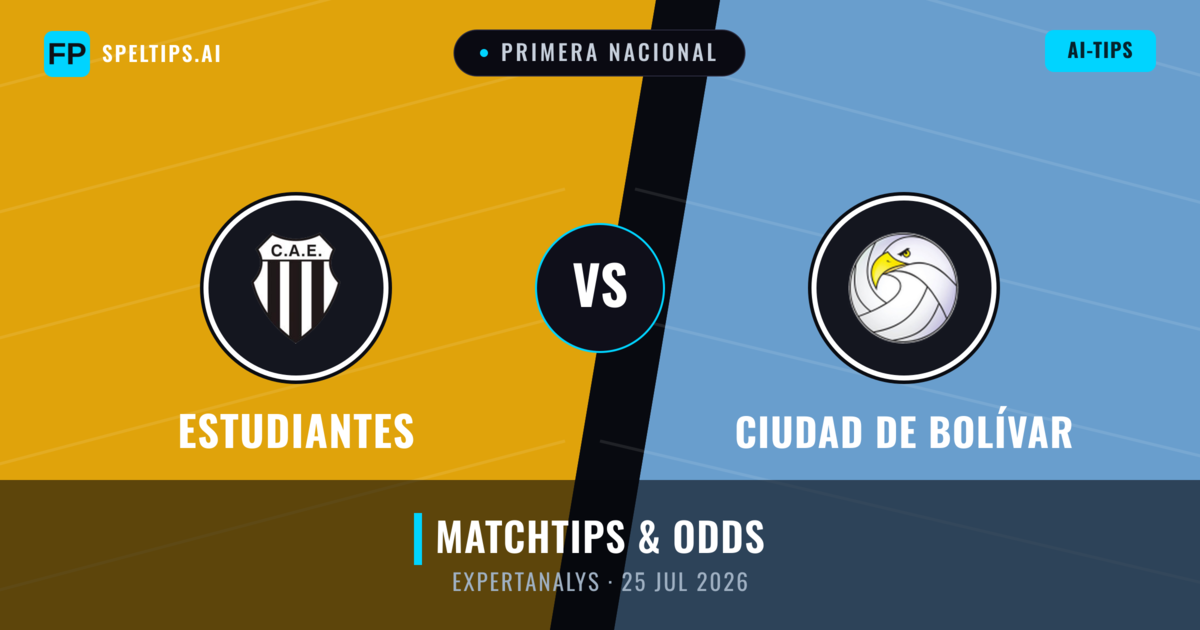 Estudiantes vs Ciudad de Bolívar — matchtips och förhandstitt