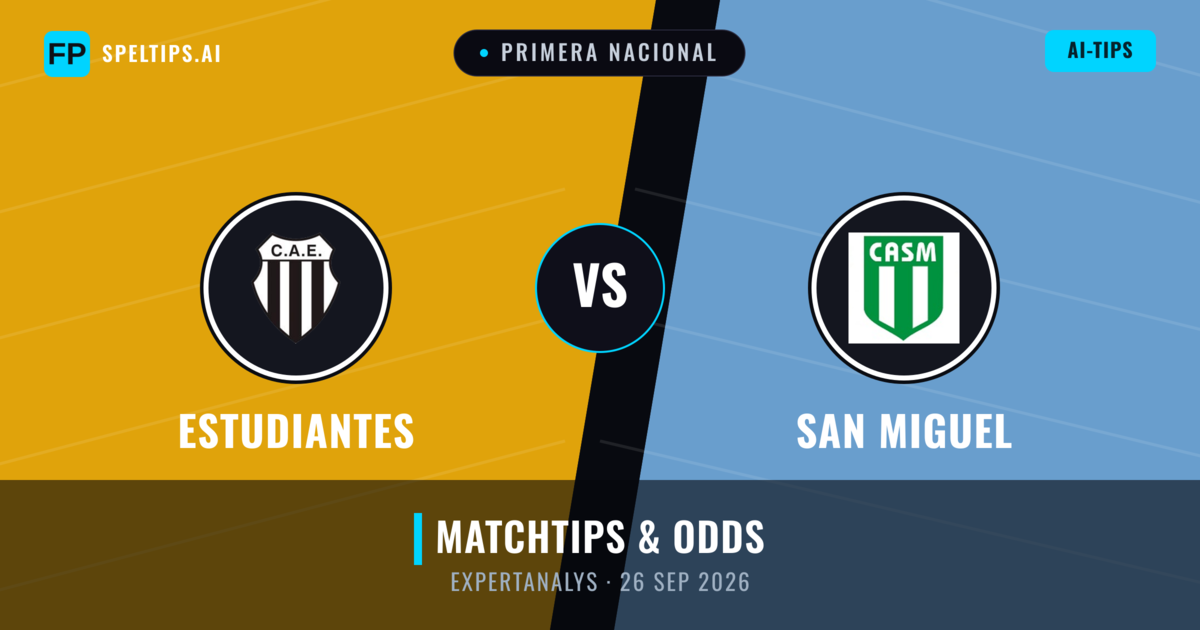 Estudiantes vs San Miguel — matchtips och förhandstitt