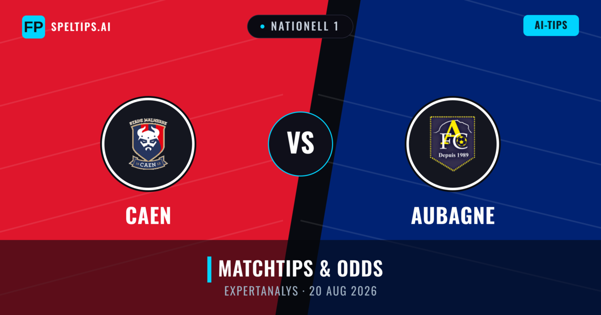 Caen vs Aubagne — matchtips och förhandstitt