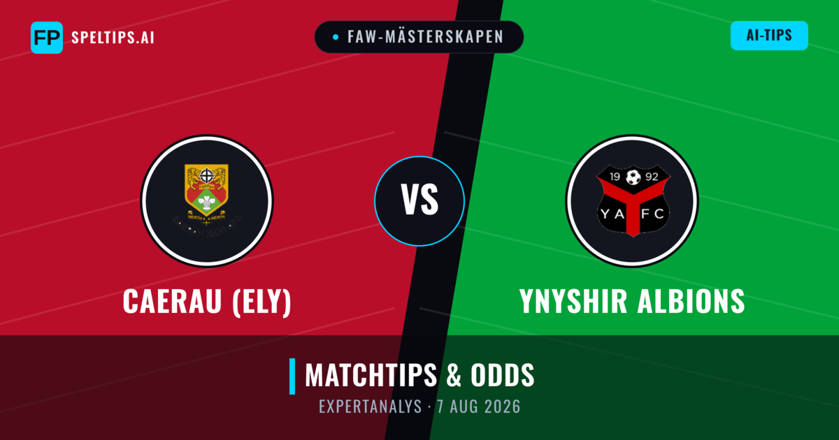 Caerau (Ely) vs Ynyshir Albions — matchtips och förhandstitt