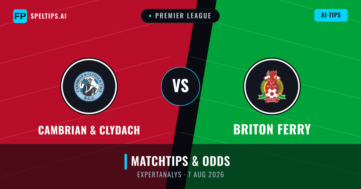 Cambrian & Clydach vs Briton Ferry — matchtips och förhandstitt