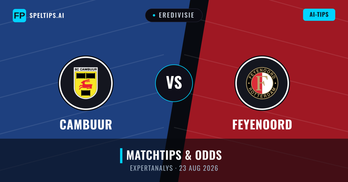 Cambuur vs Feyenoord — matchtips och förhandstitt