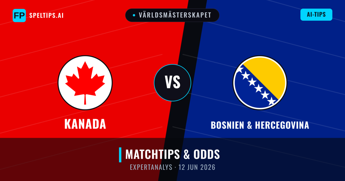 Kanada vs Bosnien & Hercegovina — matchtips och förhandstitt