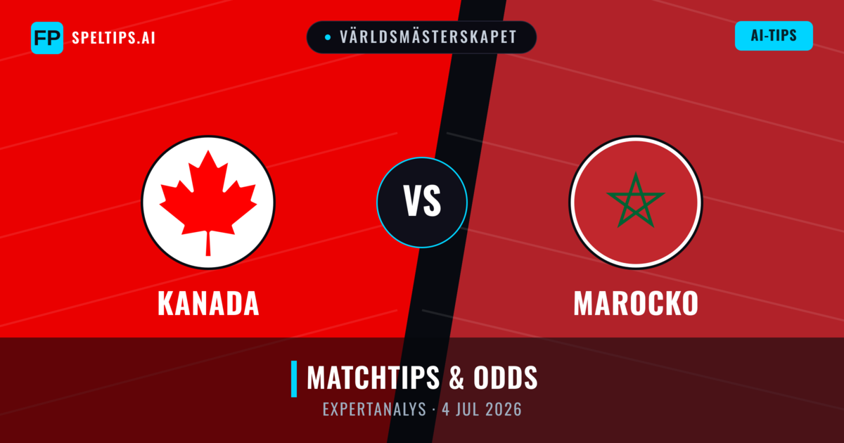 Kanada vs Marocko — matchtips och förhandstitt