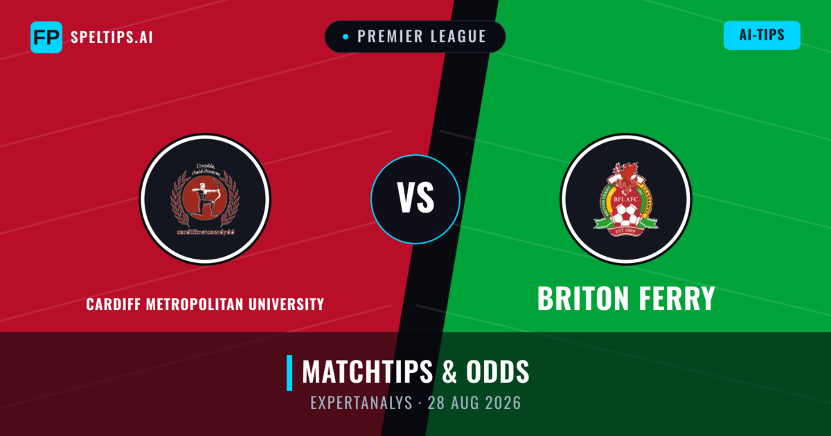 Cardiff Metropolitan University vs Briton Ferry — matchtips och förhandstitt
