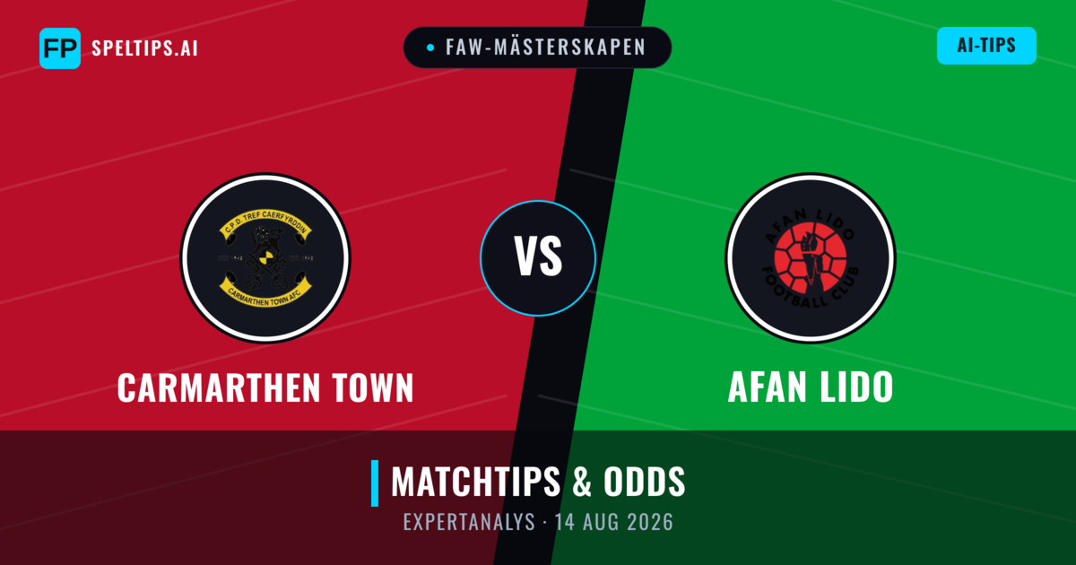 Carmarthen Town vs Afan Lido — matchtips och förhandstitt