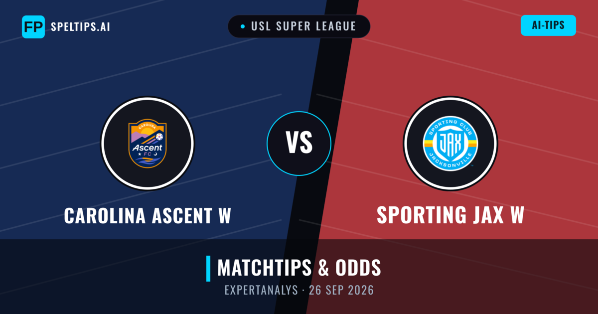 Carolina Ascent W vs Sporting JAX W — matchtips och förhandstitt