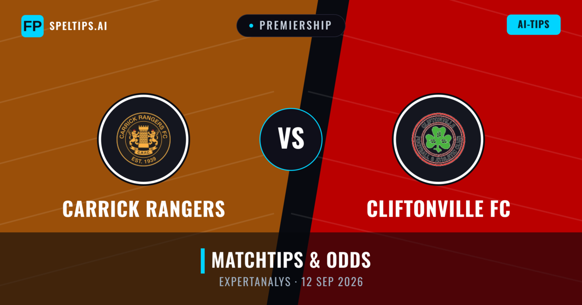 Carrick Rangers vs Cliftonville FC — matchtips och förhandstitt
