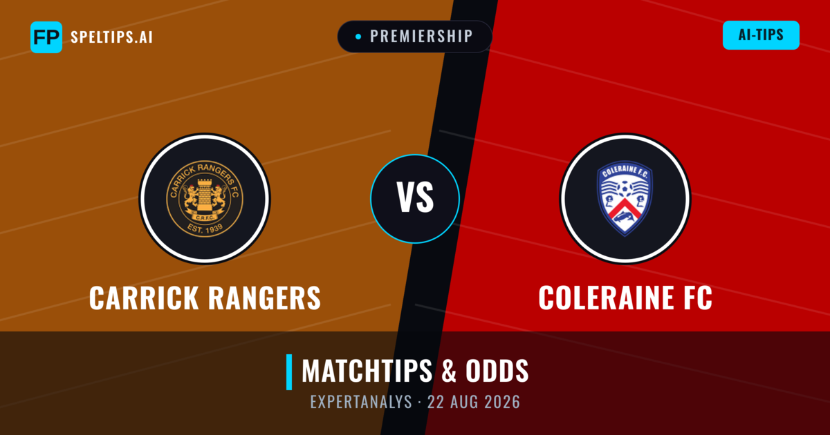 Carrick Rangers vs Coleraine FC — matchtips och förhandstitt