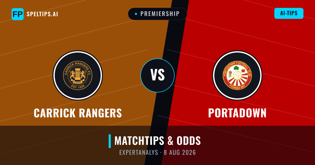 Carrick Rangers vs Portadown — matchtips och förhandstitt
