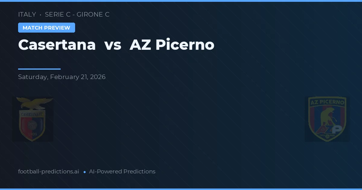 Casertana vs AZ Picerno — matchtips och förhandstitt