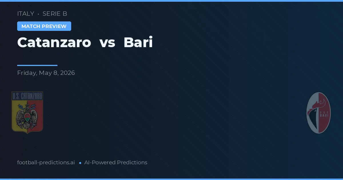 Catanzaro vs Bari — matchtips och förhandstitt