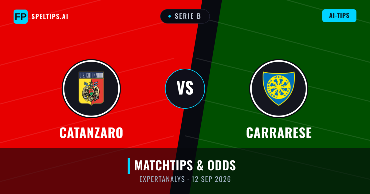 Catanzaro vs Carrarese — matchtips och förhandstitt