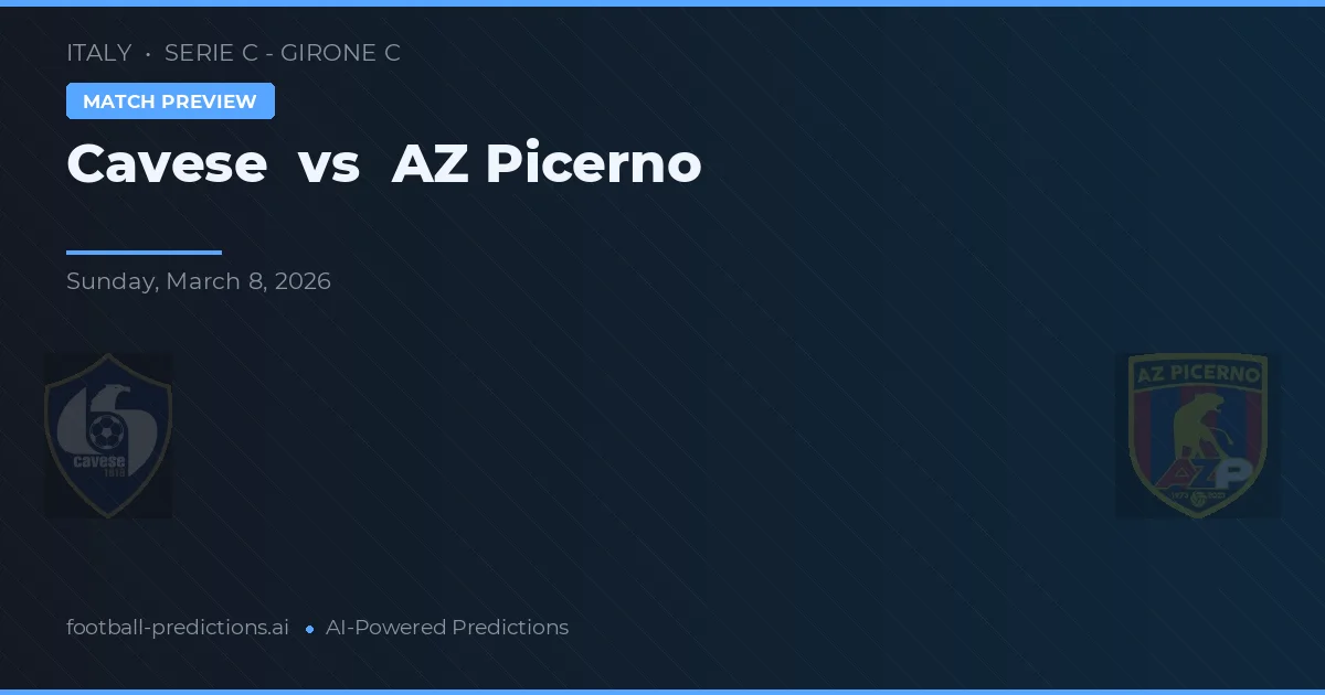 Cavese vs AZ Picerno — matchtips och förhandstitt