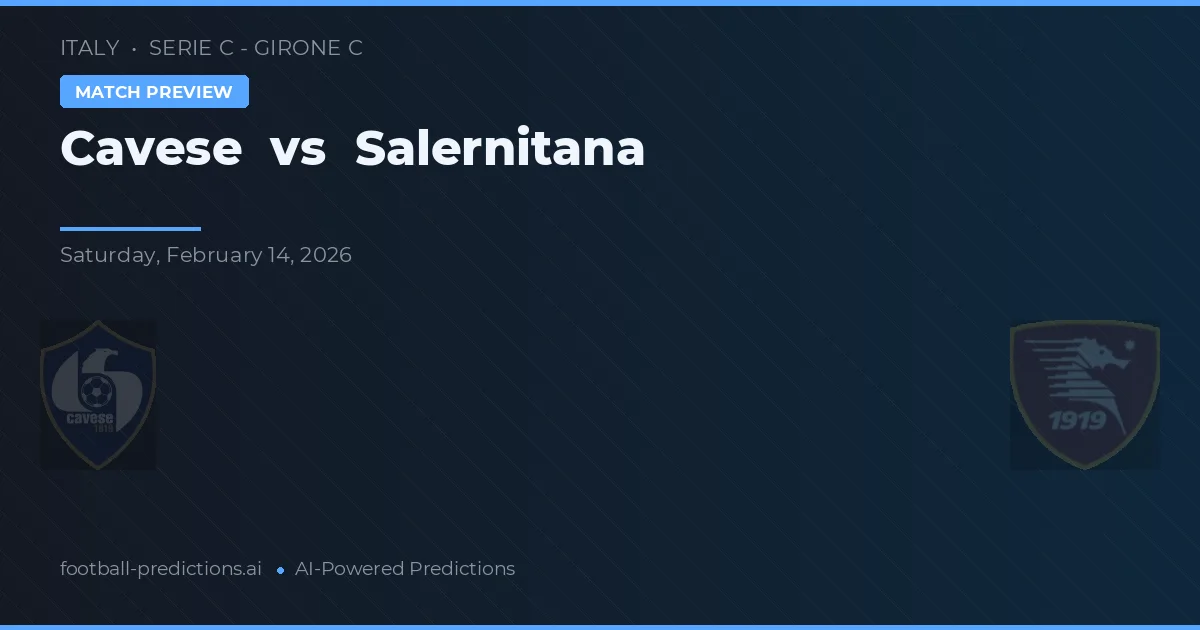 Cavese vs Salernitana — matchtips och förhandstitt