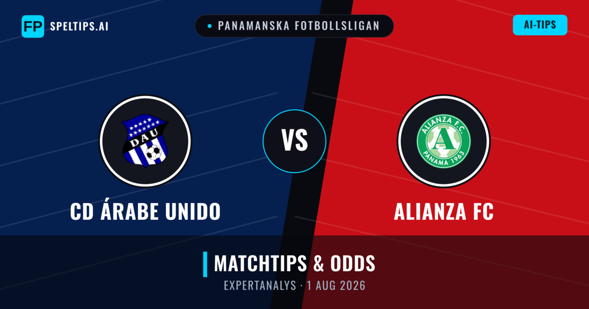 CD Árabe Unido vs Alianza FC — matchtips och förhandstitt