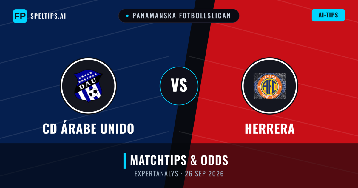 CD Árabe Unido vs Herrera — matchtips och förhandstitt