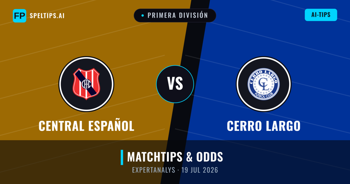 Central Español vs Cerro Largo — matchtips och förhandstitt
