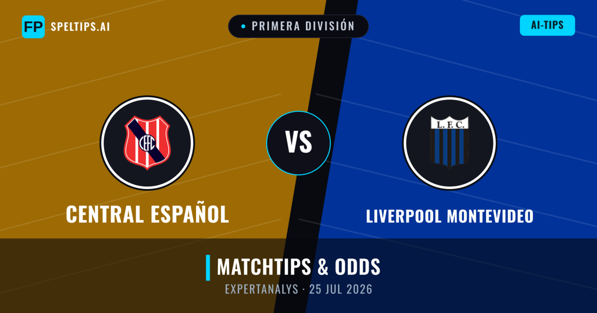 Central Español vs Liverpool Montevideo — matchtips och förhandstitt