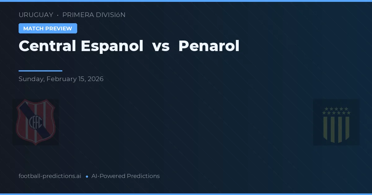 Central Español vs Peñarol — matchtips och förhandstitt