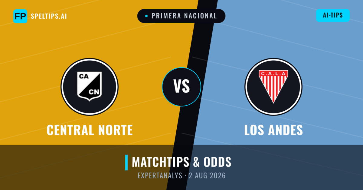 Central Norte vs Los Andes — matchtips och förhandstitt