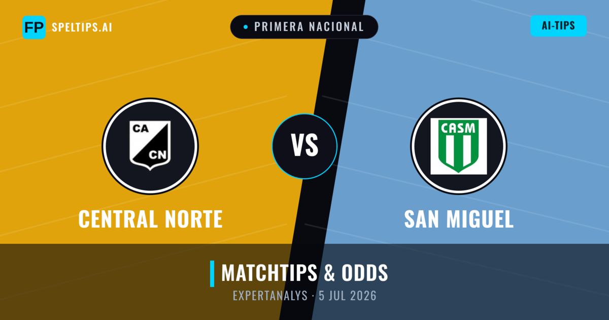 Central Norte vs San Miguel — matchtips och förhandstitt