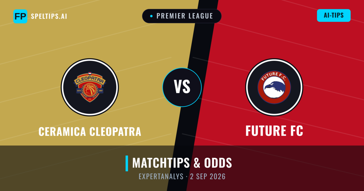 Ceramica Cleopatra vs Future FC — matchtips och förhandstitt
