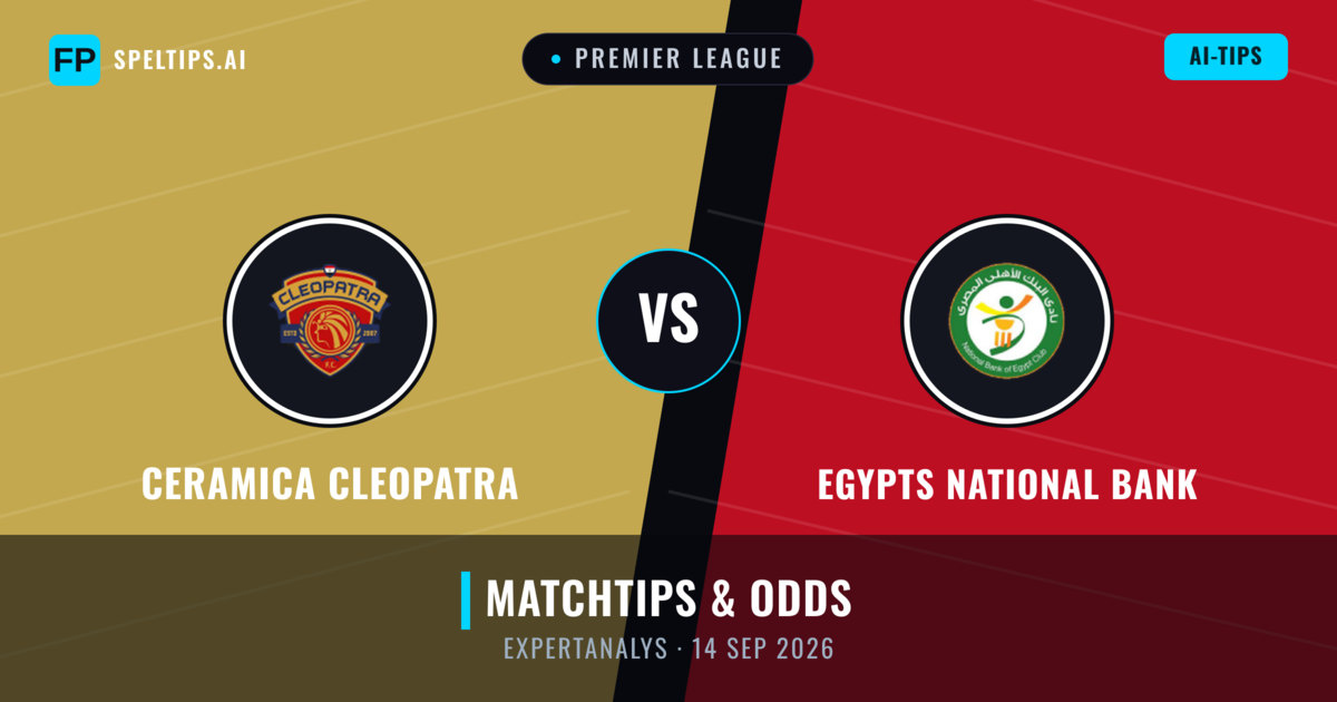 Ceramica Cleopatra vs Egypts National Bank — matchtips och förhandstitt