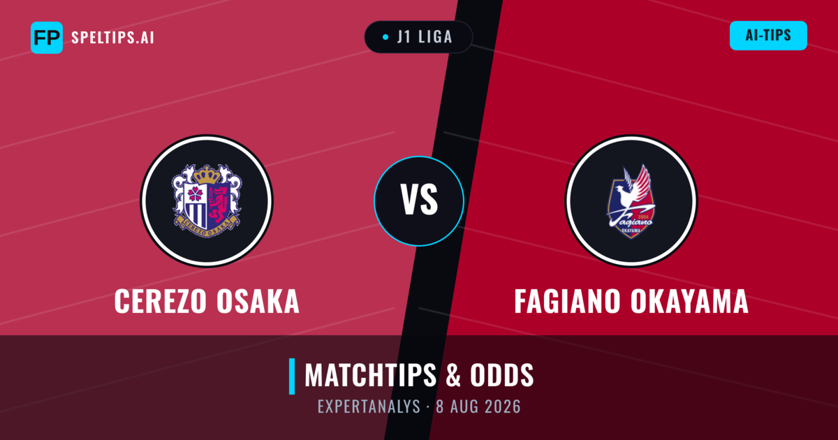 Cerezo Osaka vs Fagiano Okayama — matchtips och förhandstitt
