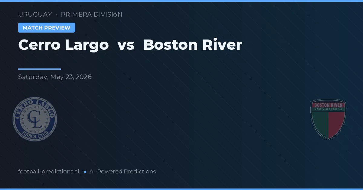 Cerro Largo vs Boston River — matchtips och förhandstitt