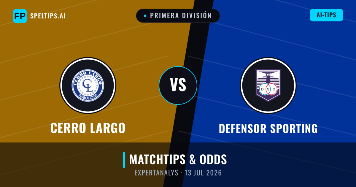 Cerro Largo vs Defensor Sporting — matchtips och förhandstitt