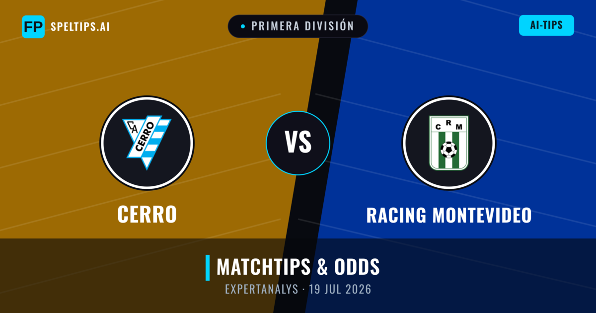 Cerro vs Racing Montevideo — matchtips och förhandstitt
