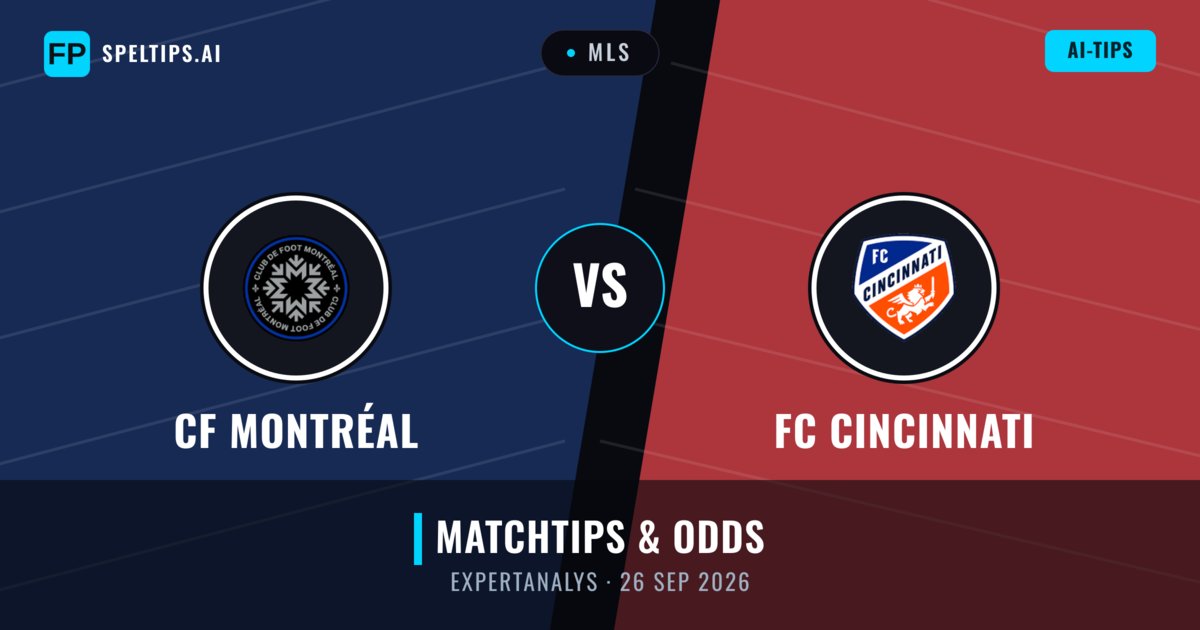 CF Montréal vs FC Cincinnati — matchtips och förhandstitt