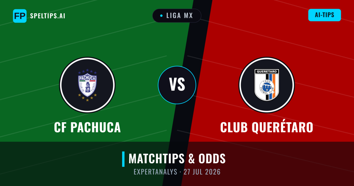 CF Pachuca vs Club Querétaro — matchtips och förhandstitt