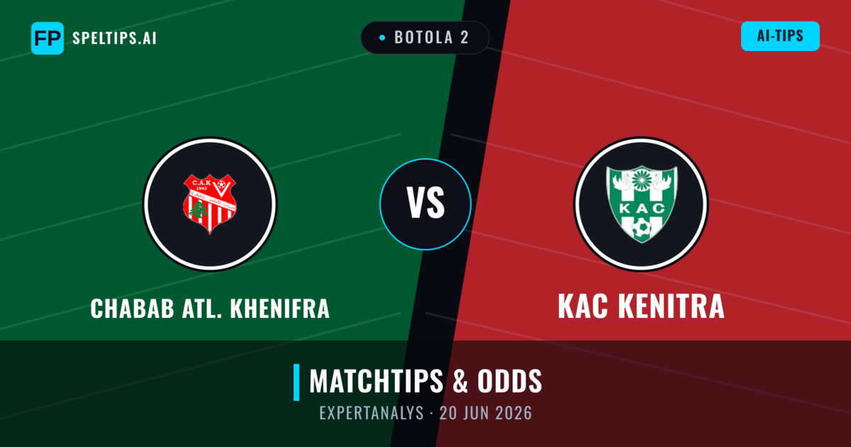 Chabab Atl. Khenifra vs KAC Kenitra — matchtips och förhandstitt