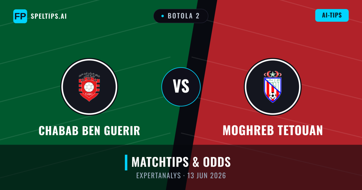 Chabab Ben Guerir vs Moghreb Tetouan — matchtips och förhandstitt