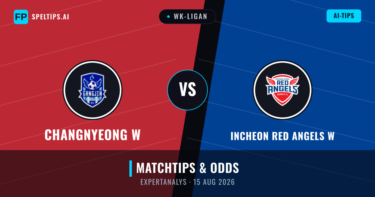 Changnyeong W vs Incheon Red Angels W — matchtips och förhandstitt