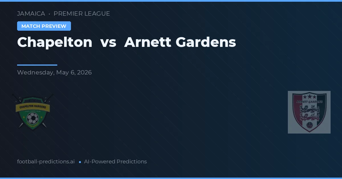 Chapelton vs Arnett Gardens — matchtips och förhandstitt