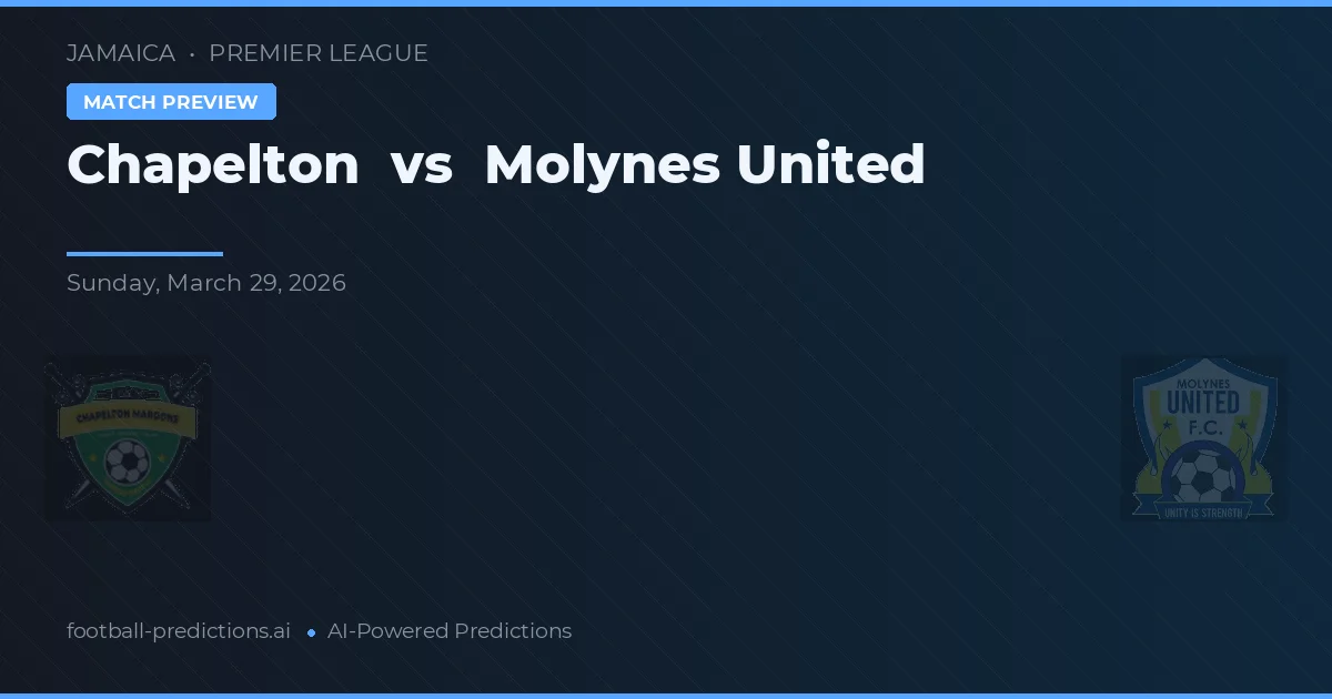 Chapelton vs Molynes United — matchtips och förhandstitt