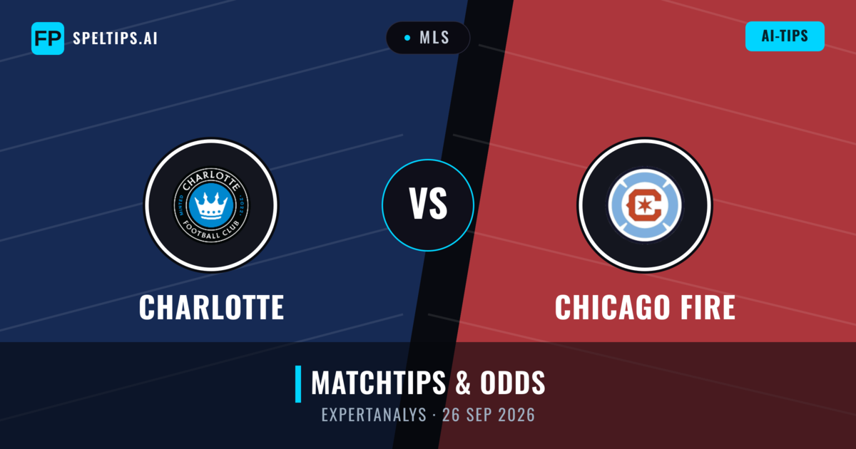 Charlotte vs Chicago Fire — matchtips och förhandstitt