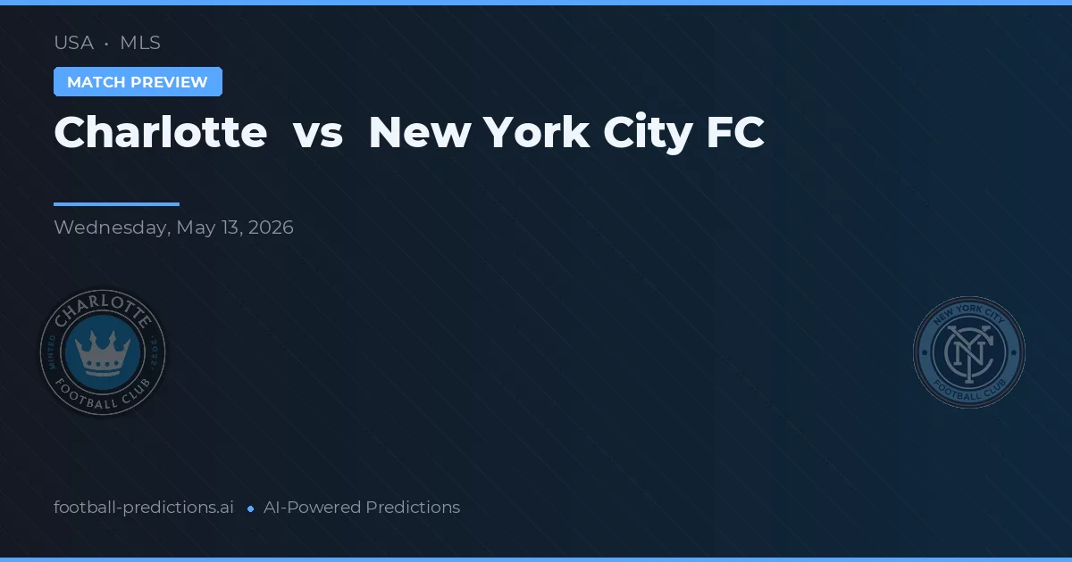 Charlotte vs New York City FC — matchtips och förhandstitt