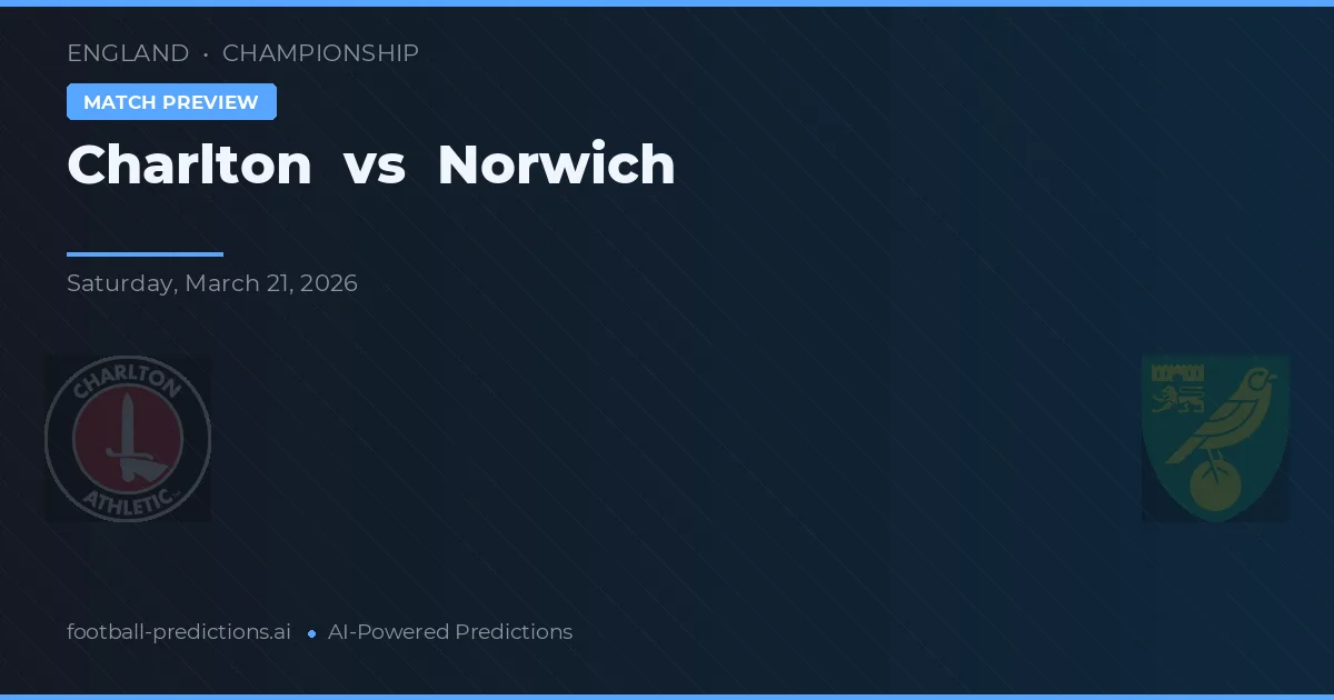 Charlton vs Norwich — matchtips och förhandstitt