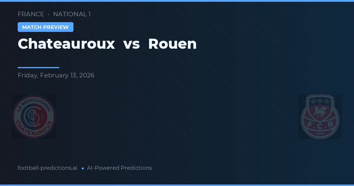 Chateauroux vs Rouen — matchtips och förhandstitt