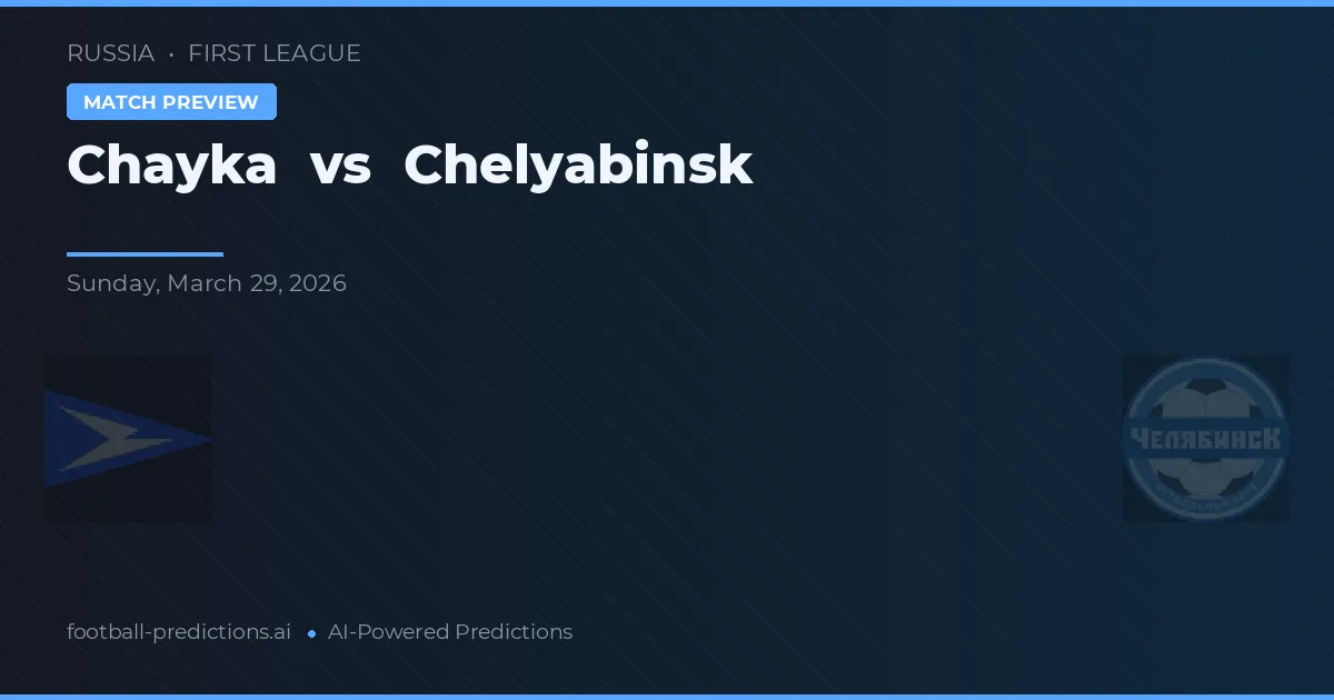 Chayka vs Chelyabinsk — matchtips och förhandstitt