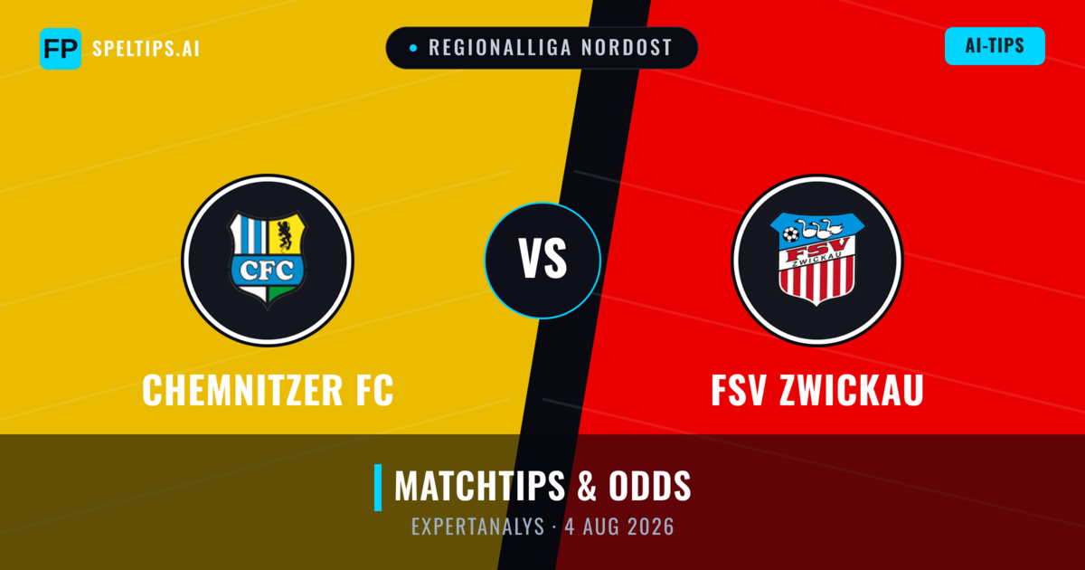 Chemnitzer FC vs FSV Zwickau — matchtips och förhandstitt